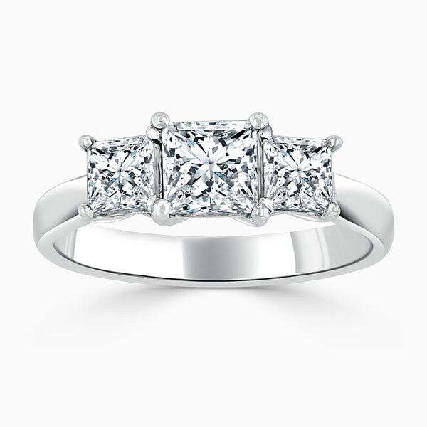 Trilogy Princess Diamond Engagement Ring