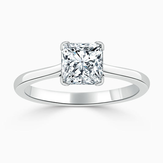 Solitaire Princess Diamond Engagement Ring