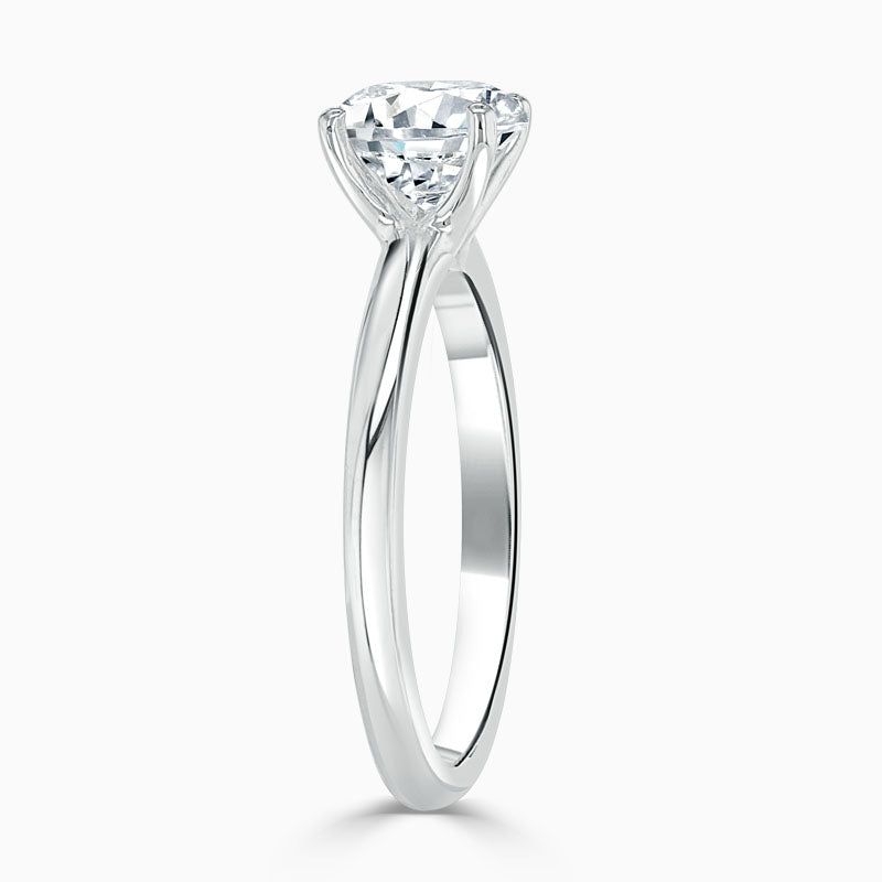 4 Claw Solitaire Round Diamond Engagement Ring