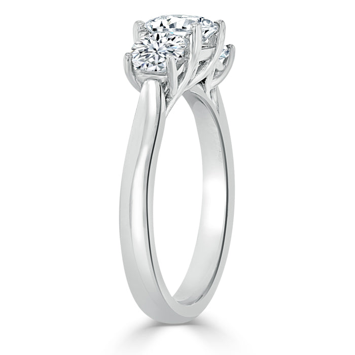 Openset Trilogy Round Diamond Engagement Ring