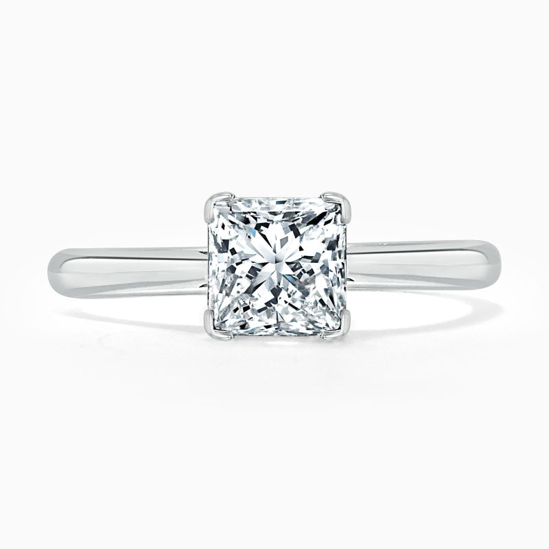 Solitaire Princess Diamond Engagement Ring