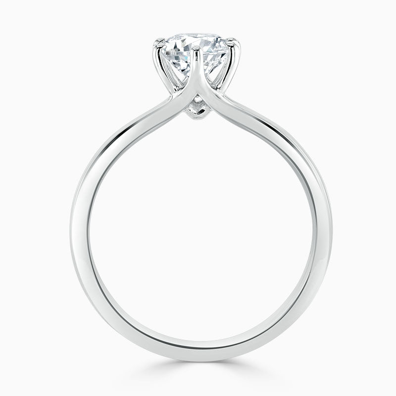 6 Claw Solitaire Round Diamond Engagement Ring