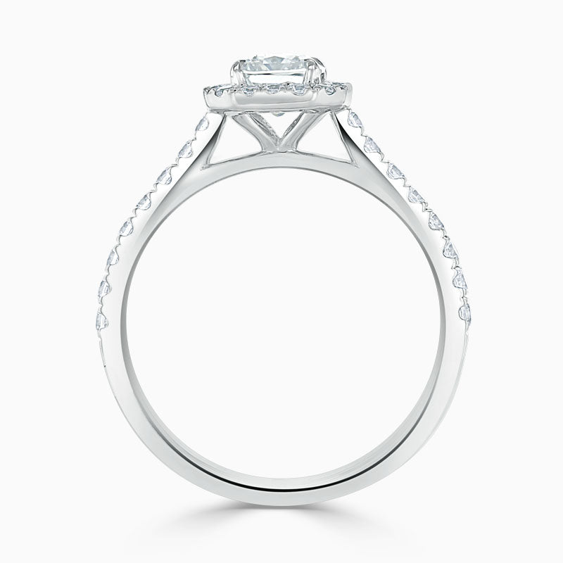 Radiant Halo Diamond Engagement Ring