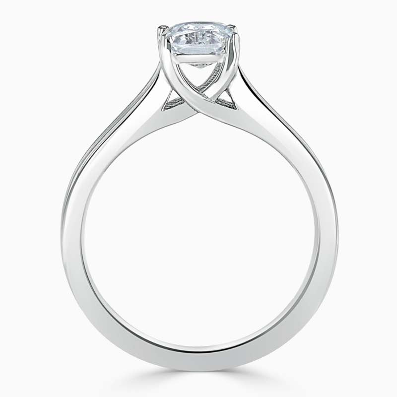 Split Shoulder Radiant Diamond Engagement Ring