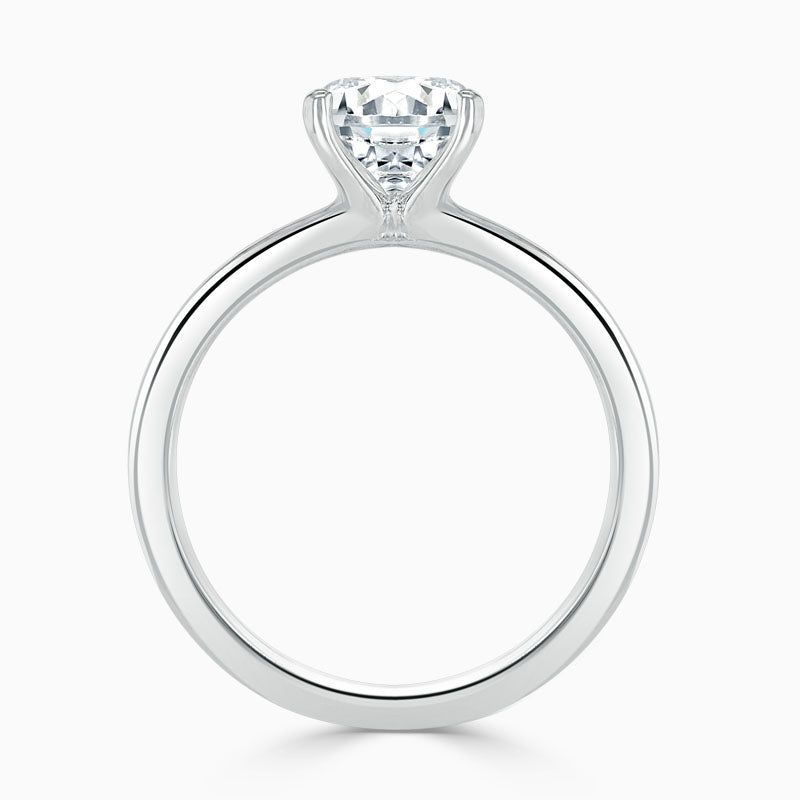 4 Claw Solitaire Round Diamond Engagement Ring