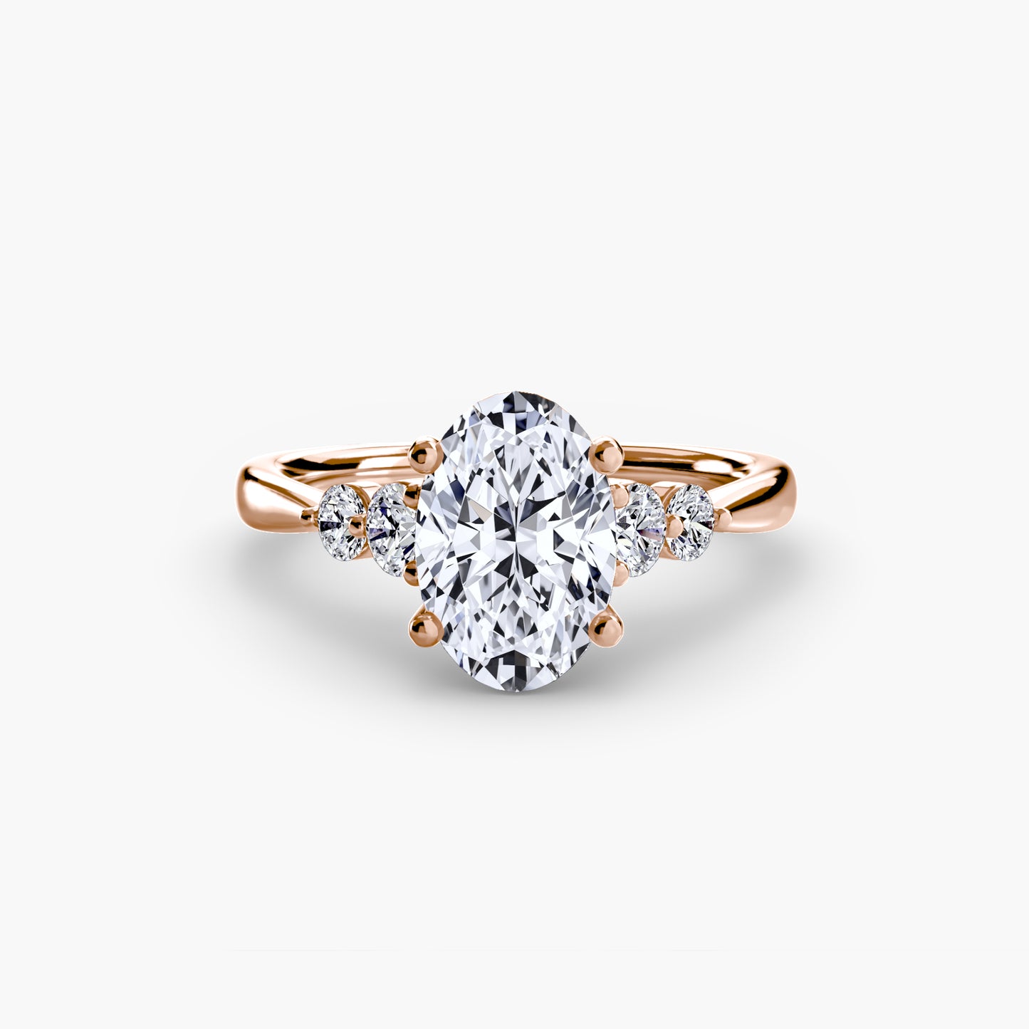 Solitaire with Shoulder Accents 2